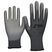 NITRAS nylon gloves, gray