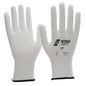 NITRAS nylon gloves, white