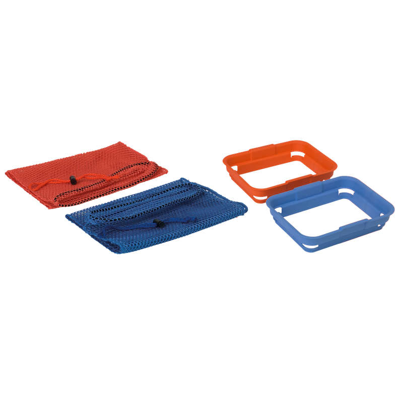 Numatic holding frame for laundry net