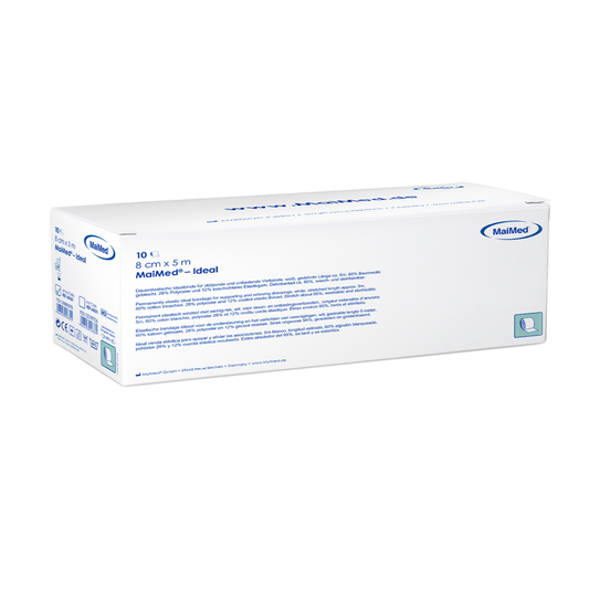 MaiMed-Ideal, without cello, white permanently elastic bandages