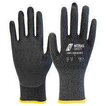 NITRAS ESD 3D CUT C, cut protection gloves, anthracite / black