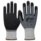 NITRAS OIL GRIP CUT, cut protection gloves, gray / black