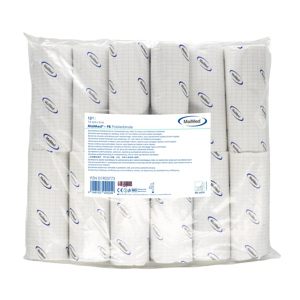 MaiMed-PB Synthetic padding bandage of 12 pieces/polybag