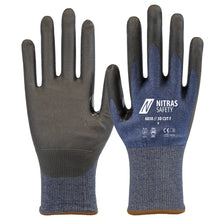 NITRAS 3D CUT F, cut protection gloves, navy blue / black
