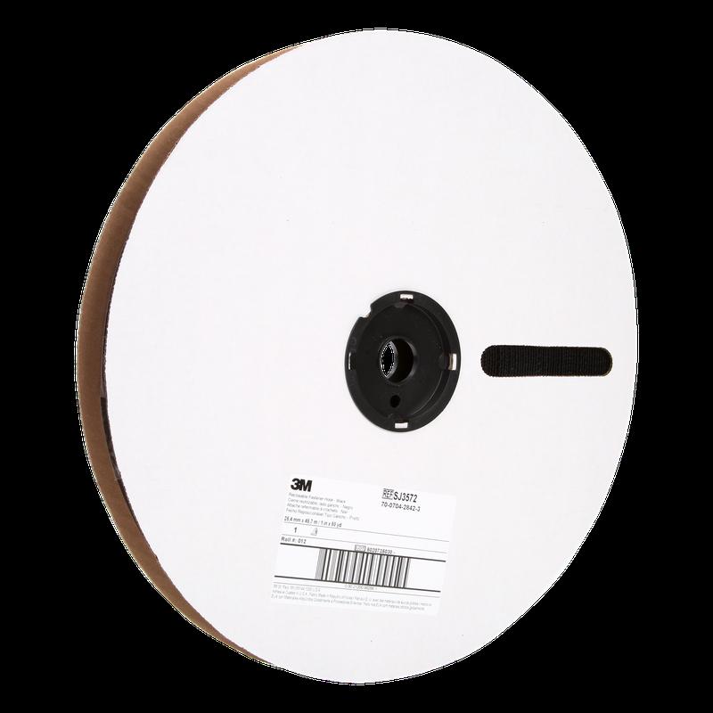 3M™ Hook Tape SJ3572 Black - Removable Velcro fasteners