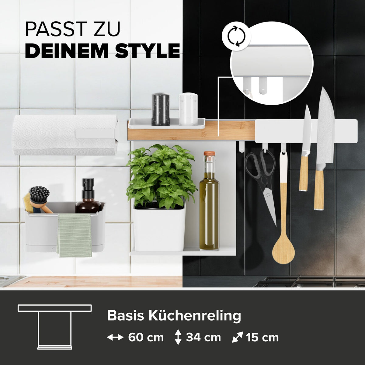 tesa Küchenorganizer Kombi Set XL