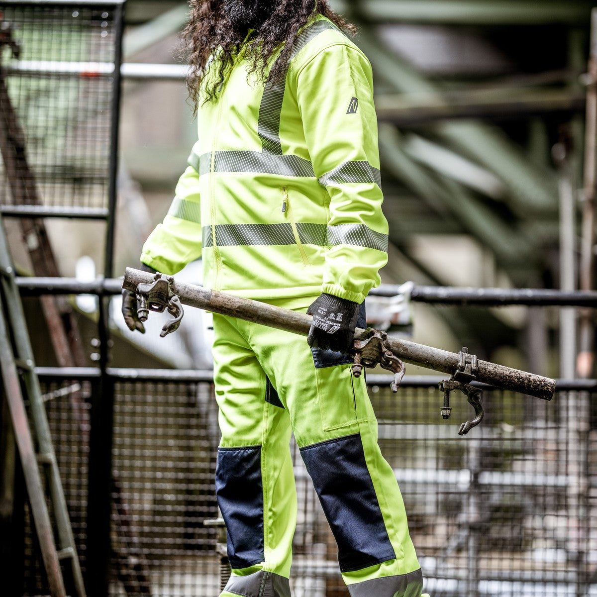 NITRAS MOTION TEX VIZ, high-visibility functional jacket