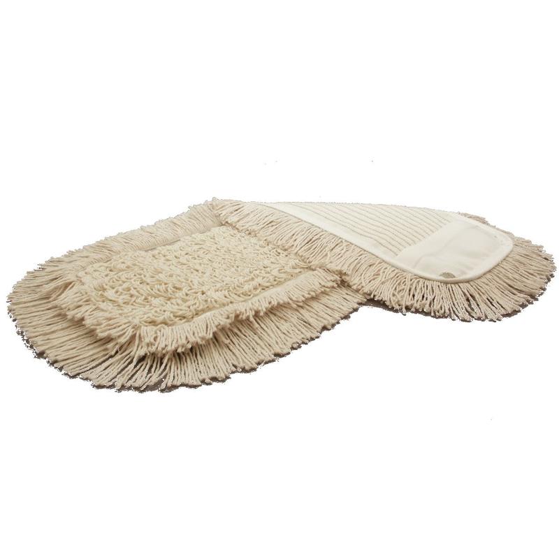 The TASKI Multi Mop Special (5 pcs.) from Diversey Deutschland GmbH & Co. OHG is a beige, rectangular cleaning mop with fringe edge – ideal for professional floor cleaning.