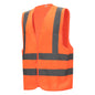NITRAS high-visibility vest, neon orange, EN ISO 13688, EN ISO 20471 Polyester: 100% | Pack (1 piece)