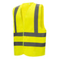 NITRAS high-visibility vest, neon yellow, EN ISO 13688, EN ISO 20471 Polyester: 100% | Pack (1 piece)