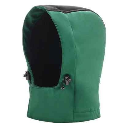 NITRAS removable hood, green / black, OEKO-TEX polyester: 94%; Elastane: 6% | Pack (1 piece)