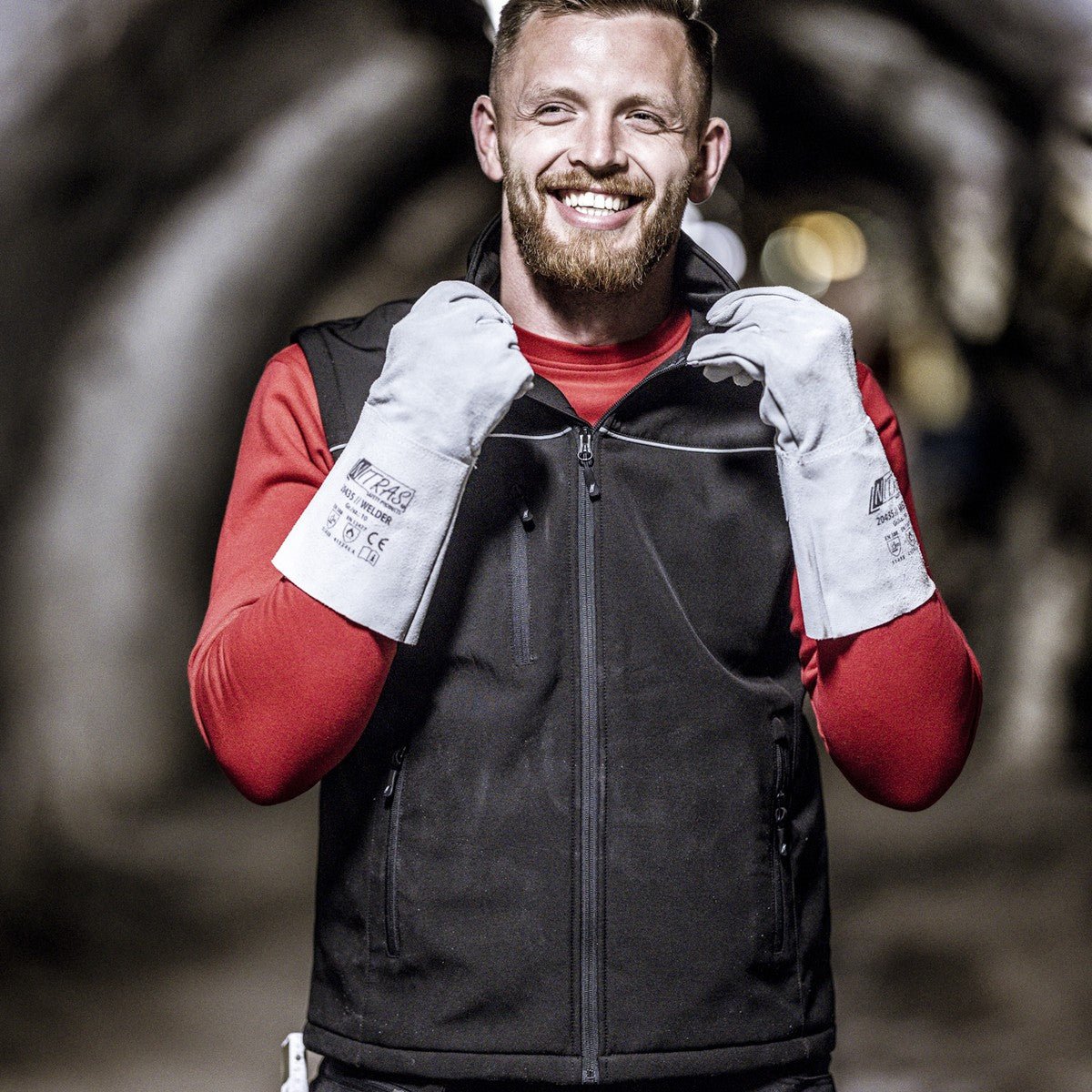 NITRAS MOTION TEX LIGHT, softshell vest, black