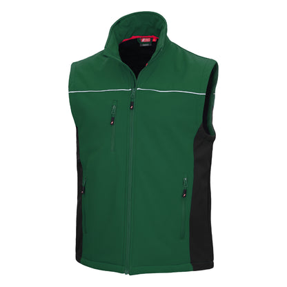NITRAS MOTION TEX LIGHT, softshell vest, green / black