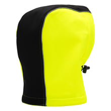 NITRAS removable hood, neon yellow / black, OEKO-TEX polyester: 100% | Pack (1 piece)