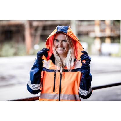 NITRAS MOTION TEX VIZ, high-visibility softshell jacket
