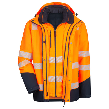 NITRAS MOTION TEX VIZ PLUS, high-visibility multifunctional jacket