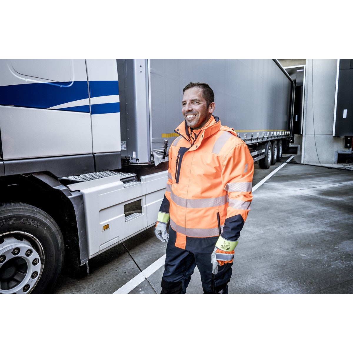 NITRAS MOTION TEX VIZ PLUS, high-visibility multifunctional jacket