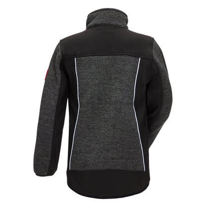 NITRAS MOTION TEX KIDS, knitted softshell jacket, black