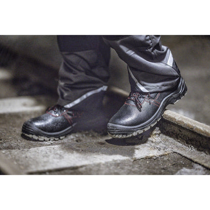 NITRAS BASIC STEP MID, S3 safety boots, mid-height, black