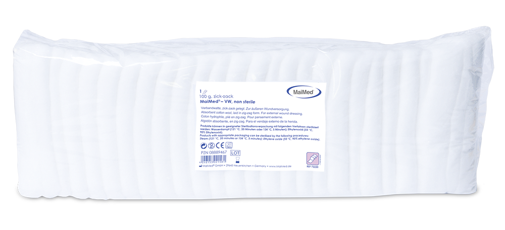MaiMed-VW zig-zag bandage cotton foil bag