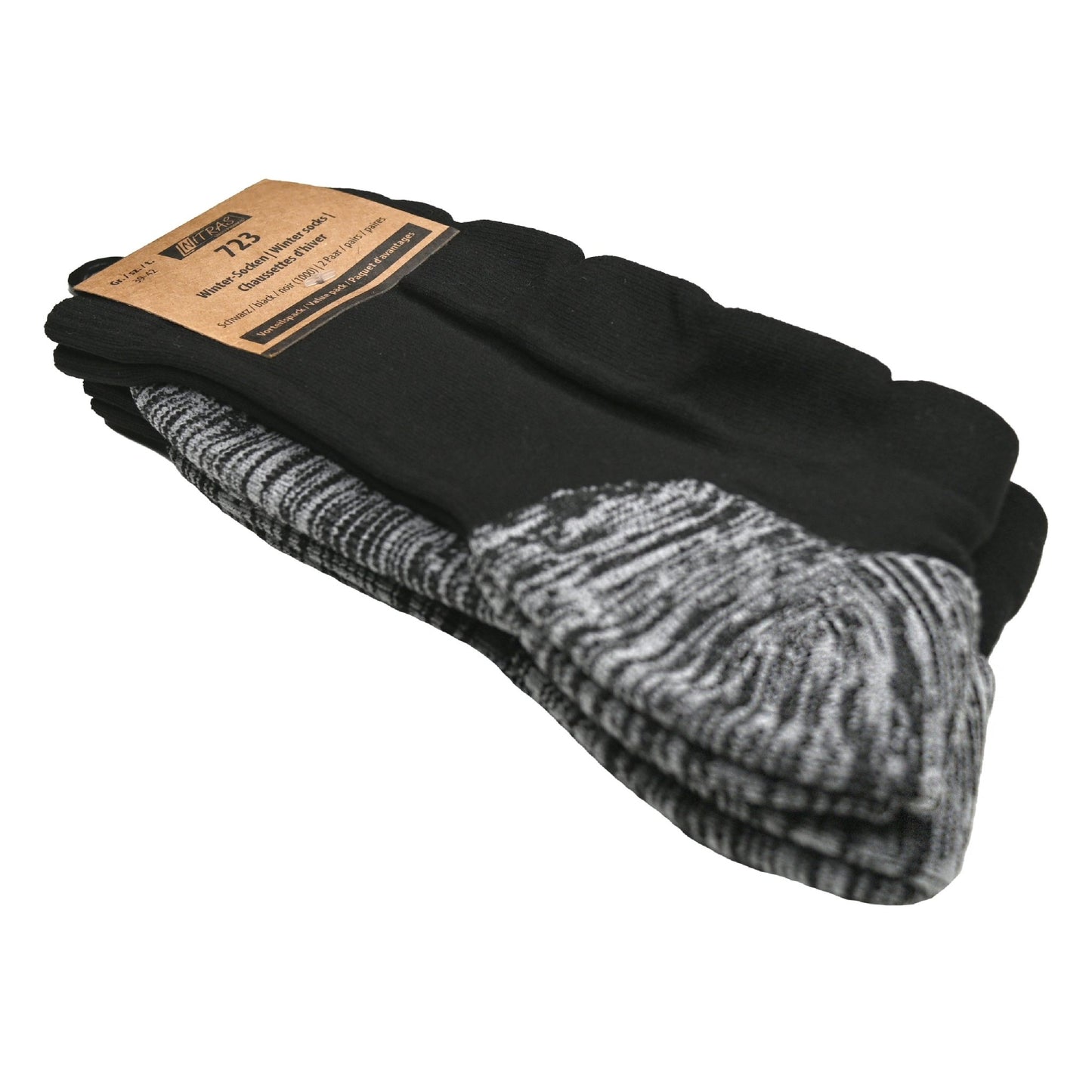 NITRAS winter socks, black