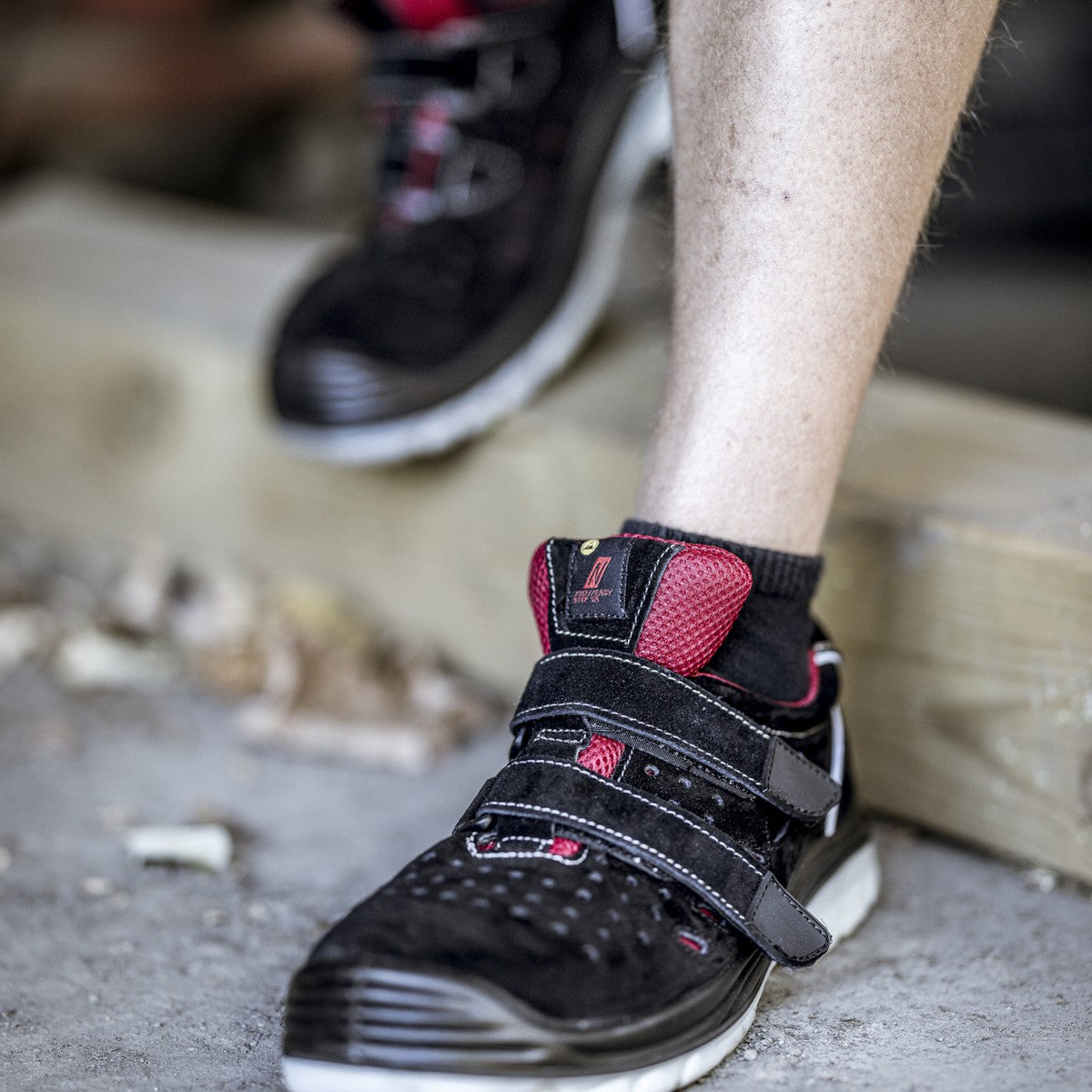 NITRAS EASY STEP SA, S1P safety sandals, black