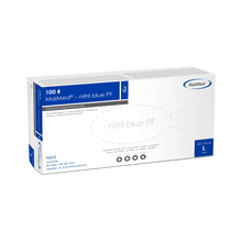 MaiMed-nitrile blue PF Blue, non-sterile, powder. Latex-free gloves 100 pieces/box