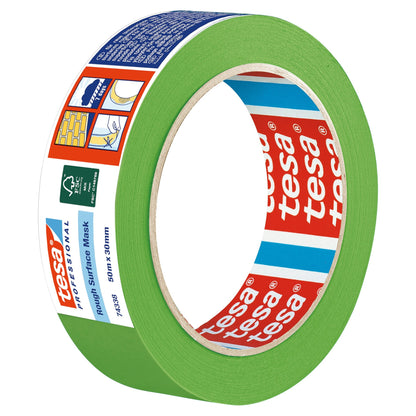 tesa Professional 74338 Rough Surface Abdeckband, grün 50 m x 30 mm