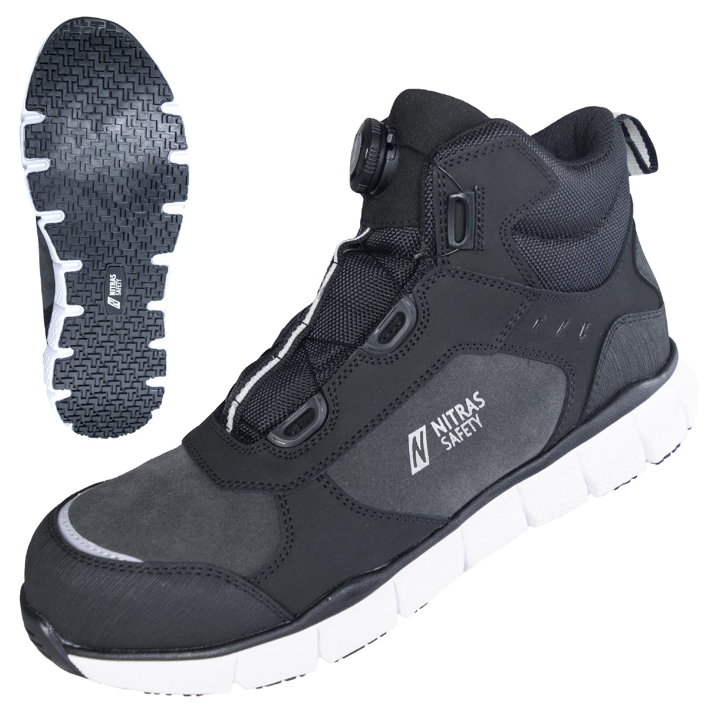 NITRAS SONIC STEP MID FIT, S3S FO HRO SC SR, safety boots, mid-height