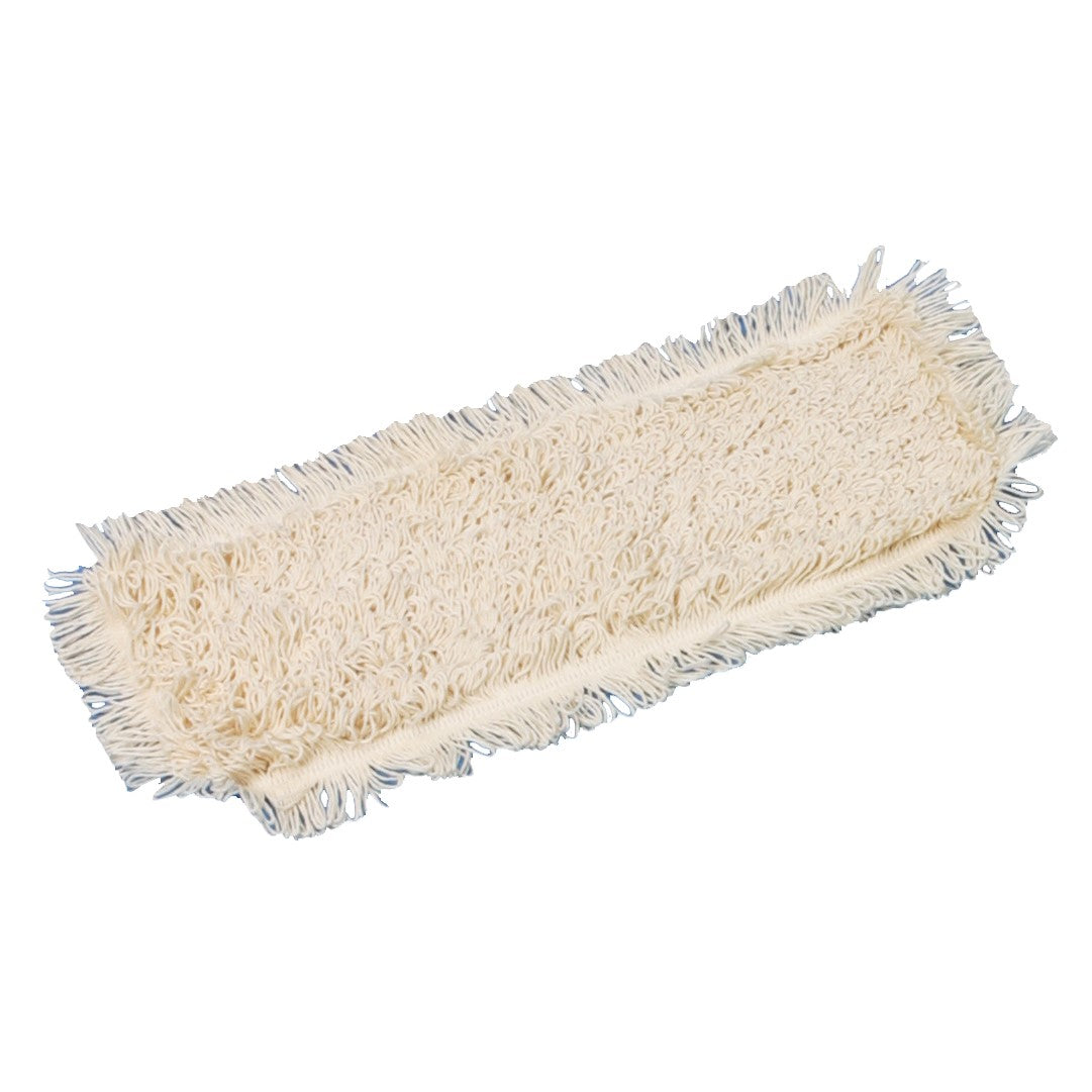 The TASKI Swing Mop 45 wet mop fringe by Diversey Deutschland GmbH & Co. OHG is a rectangular, cream-colored dust mop head with fringed edges and a textured surface, offering excellent cleaning and glide ability through closed loops. Pictured on a white background.