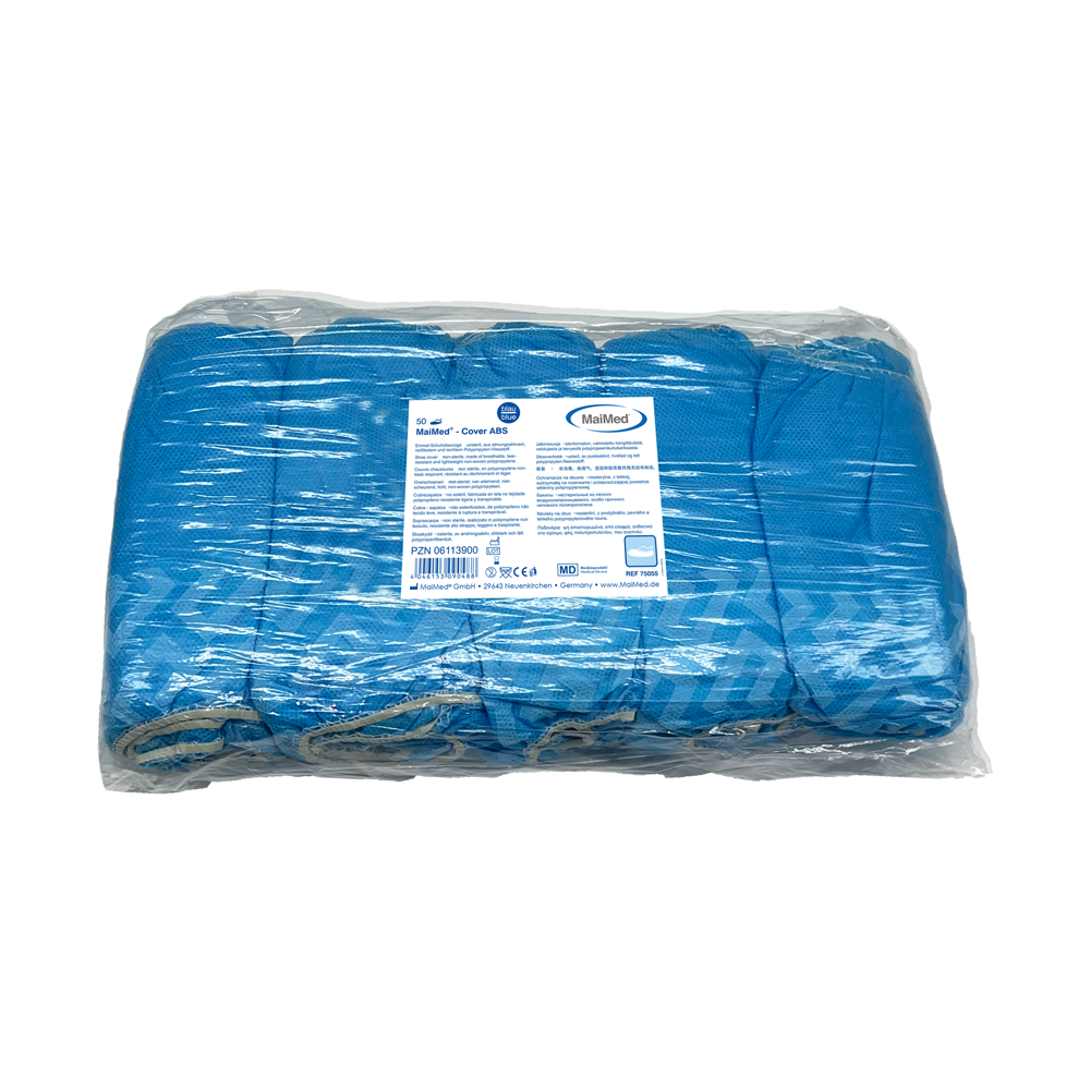 MaiMed-Cover ABS shoe covers disposable shoe covers made of PP, blue, 50 pieces/pack. | Pack (50 pieces)