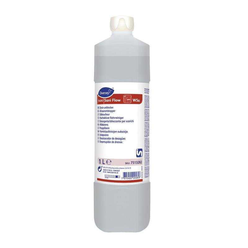 Taski Sani Flow, highly active pipe cleaner, high -alkaline | Bottle ...