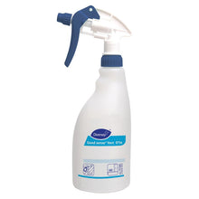 A white plastic trigger spray bottle (0.5L) with a blue sprayer from Diversey Deutschland GmbH & Co. OHG, labeled "Good Sense Vert" and featuring an illustrated cleaning guide on the bottom. Sold as a carton (5 bottles).