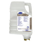 A 4-liter cartridge made of white plastic from Suma Revoflow Clear A11, acidic rinse aid by Diversey Deutschland GmbH & Co. OHG, with a handle, spout, and a label with purpose, instructions for use, and safety information in blue and purple lettering.