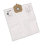 The fleece dust bag Vento 8 from Diversey Deutschland GmbH & Co. OHG is a white vacuum cleaner bag with a cardboard collar and circular opening, printed with text and illustrations on the front, and made of highly efficient materials for optimal dust collection.