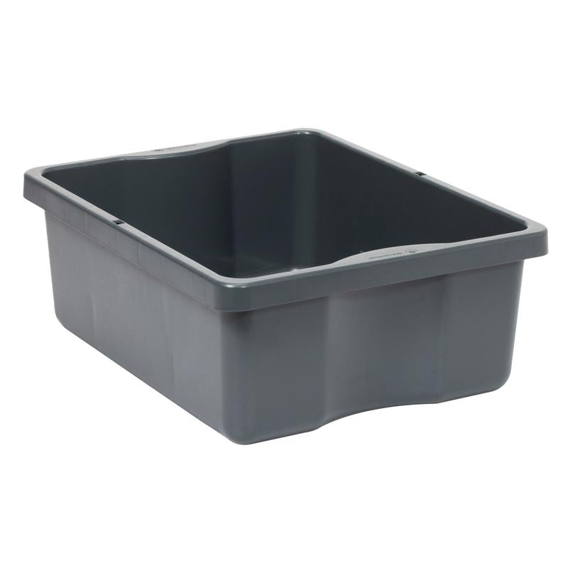 The TASKI drawer from Diversey Deutschland GmbH & Co. OHG is a rectangular, gray storage container made of plastic with smooth sides and a slightly raised edge - ideal for durable storage, depicted on a white background.