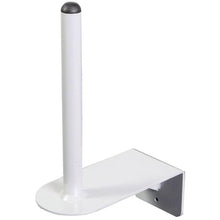 The TASKI roll holder from Diversey Deutschland GmbH & Co. OHG is a wall holder for kitchen rolls and similar items, equipped with a vertical rod and a flat base for easy installation, and is delivered as a single package.