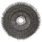 The close-up of the abrasive scrub brush (38 cm) from Diversey Germany for swingo XP R shows densely packed, stiff bristles evenly arranged around a central plastic mounting hole. Package: 1 piece.