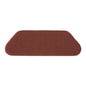A rectangular, reddish-brown TASKI Americo S-Pad 45 x 15 cm from Diversey Deutschland GmbH & Co. OHG, an aggressive cleaning pad (1 piece), is depicted with rounded edges on a white background.