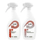 Two white 750 ml trigger spray bottles from Diversey: "SURE Washroom Cleaner" and "SURE Washroom Cleaner & Descaler" with red/gray bubble labels. Eco-friendly cleaners for thorough cleanliness in the bathroom.