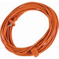 Pictured is an orange, coiled 16.5-meter-long extension cord (TASKI AERO power cord long 16.5 by Diversey Deutschland GmbH & Co. OHG) with a three-pin plug and three-slot socket on a white background. Pack size: 1 piece.