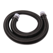 The TASKI AERO BP suction hose 1.5m from Diversey Deutschland GmbH & Co. OHG features a black coil with two gray connections, designed for use with the TASKI Aero BP vacuum cleaner. One piece per package, pictured on a white background.