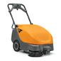 The TASKI balimat 2300 RTU from Diversey Deutschland GmbH is a hand-guided sweeper vacuum for daily sweeping of medium areas, including 2 roller brushes, side broom, 42.5Ah battery, and charger.