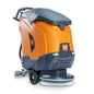 The TASKI ULTIMAXX 1900 SD43 Performance EBU from Diversey Germany is a next-generation scrubber-dryer with wheel drive, 42L tank, 43cm single disc, ergonomic rear handle, side squeegee, and distinctive orange/gray design.