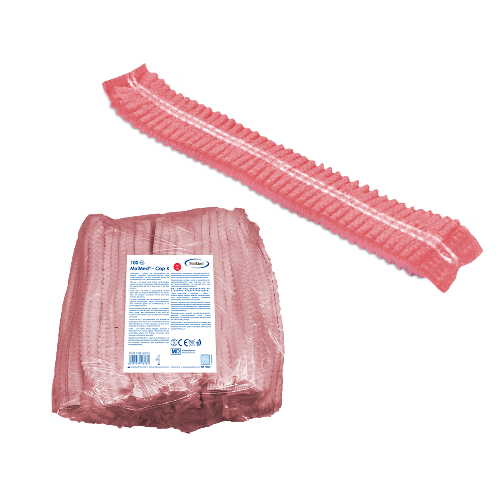 MaiMed-Cap K, clip cap made of PP, 100 pieces/bag