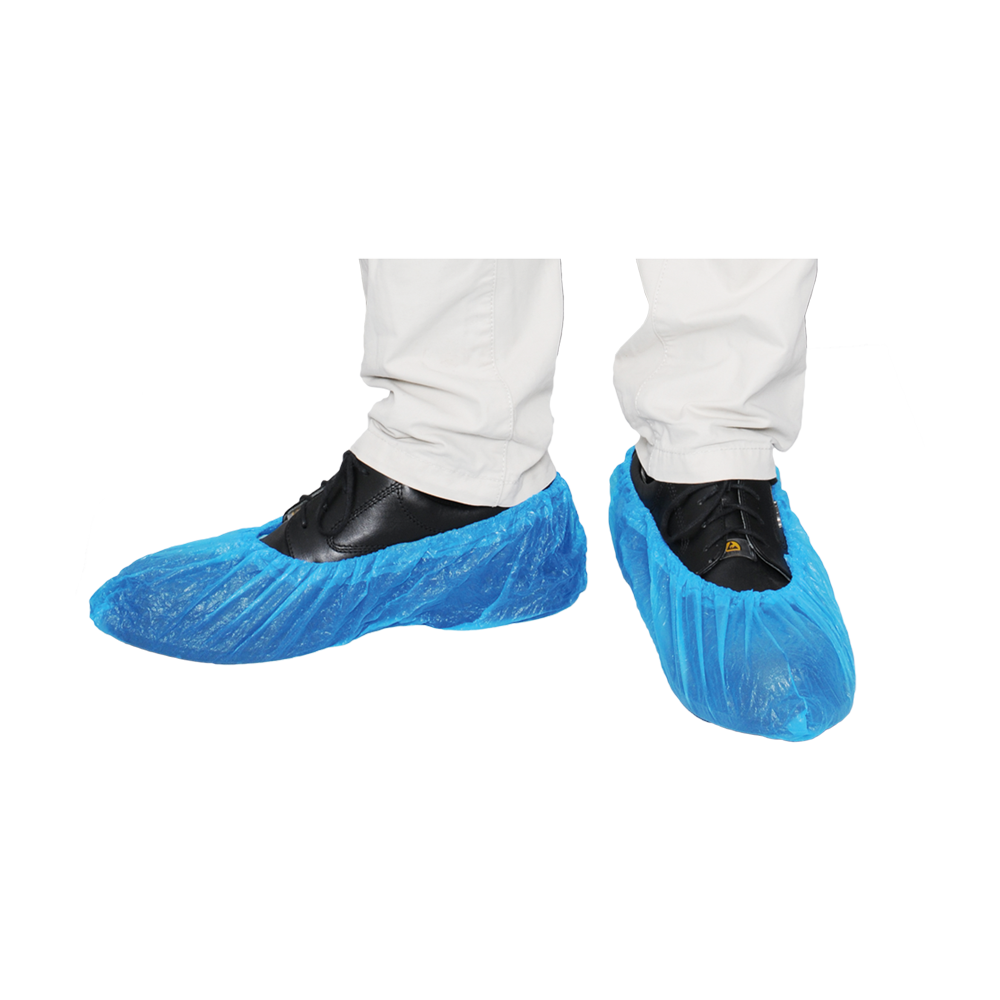 MaiMed-Cover CPE shoe covers Disposable shoe covers made of CPE, blue, 100 pieces/pack. | Pack (100 pieces)