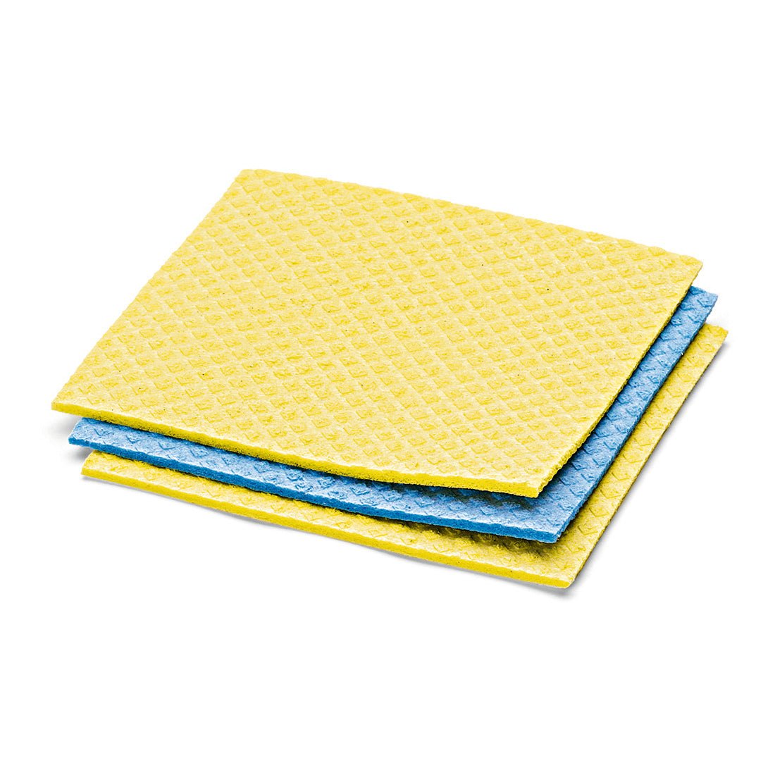 The Nölle Profi Brush sponge cloth, 20x18 cm, viscose, assorted colors (1 piece) by Nölle Profi Brush Bürsten- & Pinseltechnik e.K. is depicted on a white background, ideal for household cleaning cloth needs.