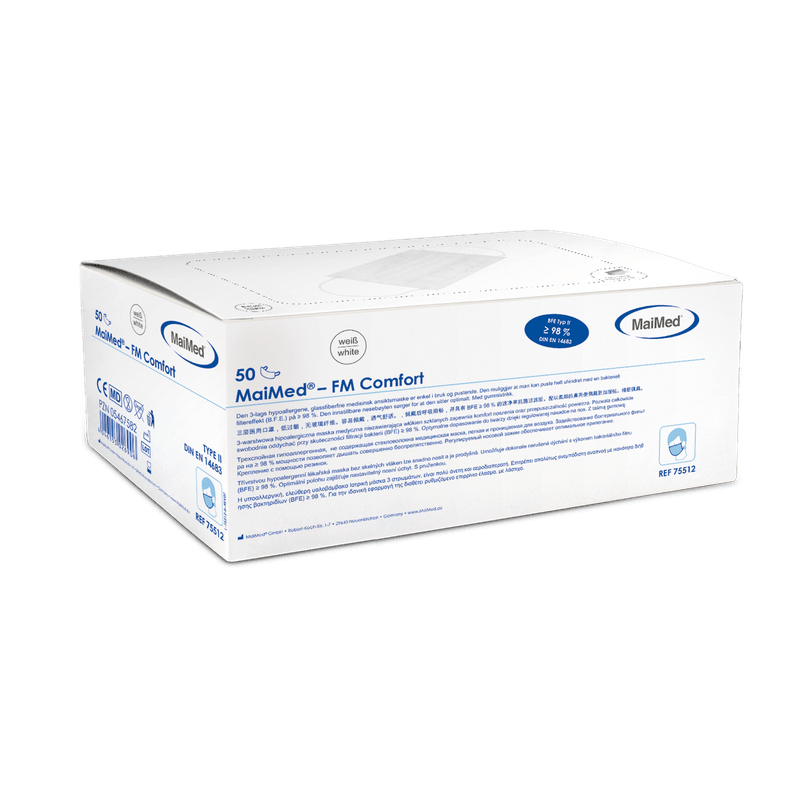 MaiMed-FM Comfort surgical mask, non-sterile, 3-ply, 50 pieces/box
