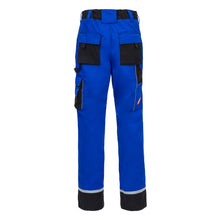 NITRAS MOTION TEX PLUS, work trousers, long, royal blue / black