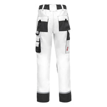 NITRAS MOTION TEX PLUS, work trousers, long, white / gray